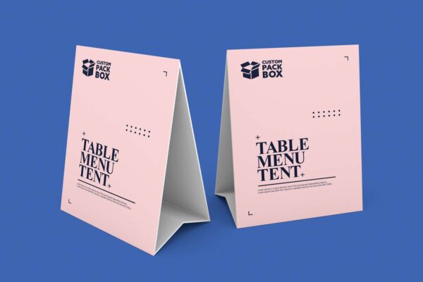 custom table tents