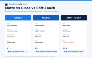 matte gloss vs soft touch